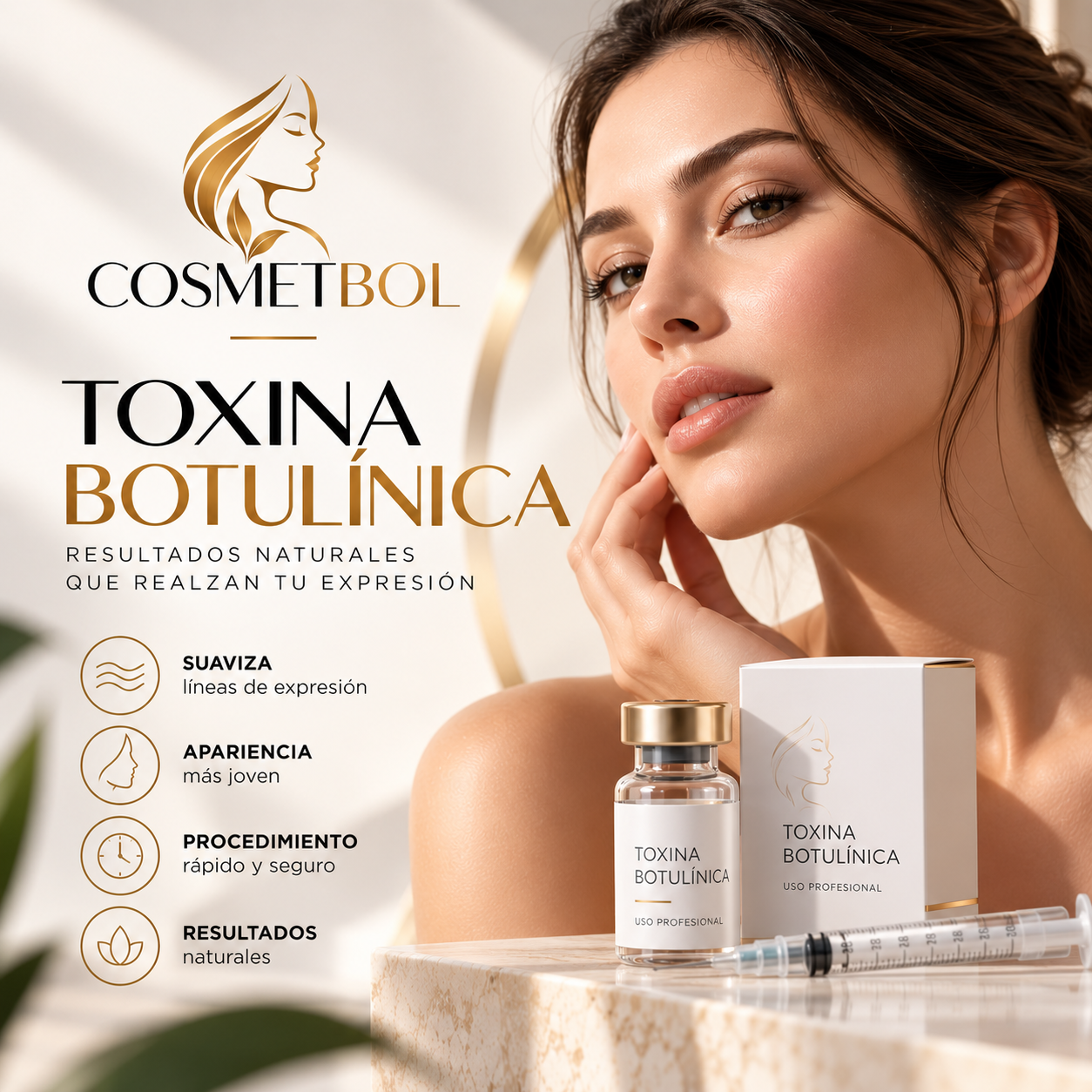 Campaña ilustrativa de Toxina botulínica COSMETBOL
